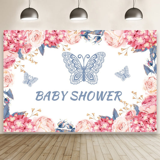 1.5m X 1m Butterfly Pattern Photography Backdrop Birthday Party Decoration Background Cloth(MSA00004) - Birthday Party by buy2fix | Online Shopping UK | buy2fix