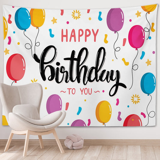 Happy Birthday Photo Backdrop Party Decoration Tapestry, Size: 100x75cm(GT56-1) - Cartoon by buy2fix | Online Shopping UK | buy2fix