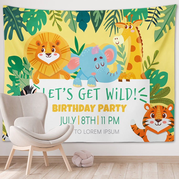 Happy Birthday Photo Backdrop Party Decoration Tapestry, Size: 100x75cm(GT56-7) - Cartoon by buy2fix | Online Shopping UK | buy2fix