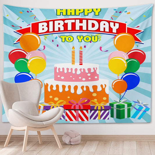 Happy Birthday Photo Backdrop Party Decoration Tapestry, Size: 150x100cm(GT56-10) - Cartoon by buy2fix | Online Shopping UK | buy2fix