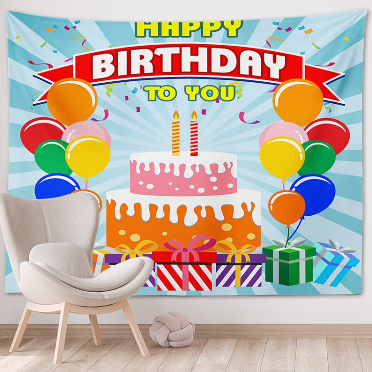 Happy Birthday Photo Backdrop Party Decoration Tapestry, Size: 230x180cm(GT56-10) - Cartoon by buy2fix | Online Shopping UK | buy2fix