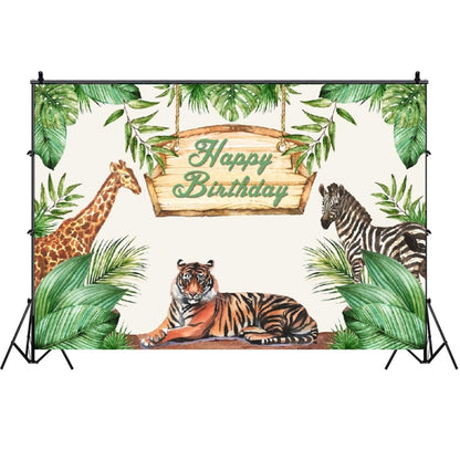 MDN03318 1.5m x 1m Animal Forest Cartoon Birthday Party Banquet Decoration Photo Background Cloth - Birthday Party by buy2fix | Online Shopping UK | buy2fix