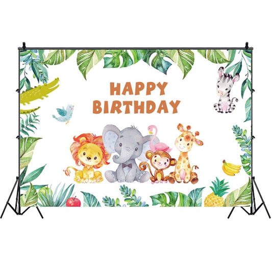 MDN09919 1.5m x 1m Animal Forest Cartoon Birthday Party Banquet Decoration Photo Background Cloth - Birthday Party by buy2fix | Online Shopping UK | buy2fix