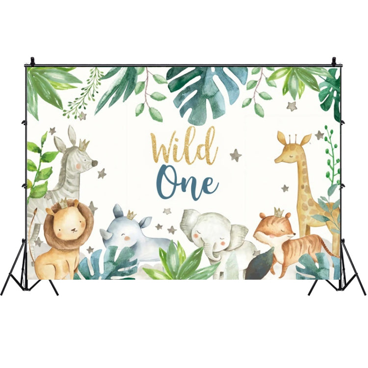 MDN12536 1.5m x 1m Animal Forest Cartoon Birthday Party Banquet Decoration Photo Background Cloth - Birthday Party by buy2fix | Online Shopping UK | buy2fix