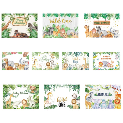 MDN12536 1.5m x 1m Animal Forest Cartoon Birthday Party Banquet Decoration Photo Background Cloth - Birthday Party by buy2fix | Online Shopping UK | buy2fix