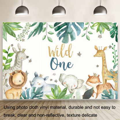 MDN12536 1.5m x 1m Animal Forest Cartoon Birthday Party Banquet Decoration Photo Background Cloth - Birthday Party by buy2fix | Online Shopping UK | buy2fix