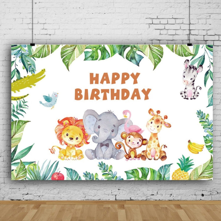 MDT10056 1.5m x 1m Animal Forest Cartoon Birthday Party Banquet Decoration Photo Background Cloth - Birthday Party by buy2fix | Online Shopping UK | buy2fix
