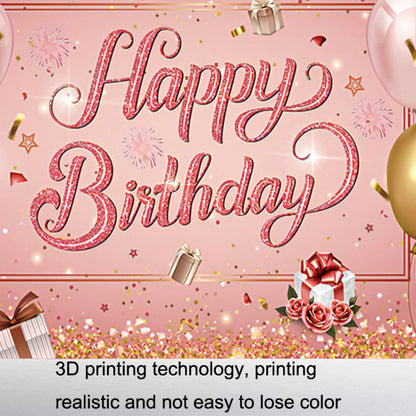1.5m x 2.1m Children Birthday Party Venue Layout 3D Digital Studio Photography Background - Birthday Party by buy2fix | Online Shopping UK | buy2fix