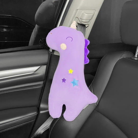 Car Seat Belt Pillow Shoulder Cover Cartoon Insurance Belt(Purple)