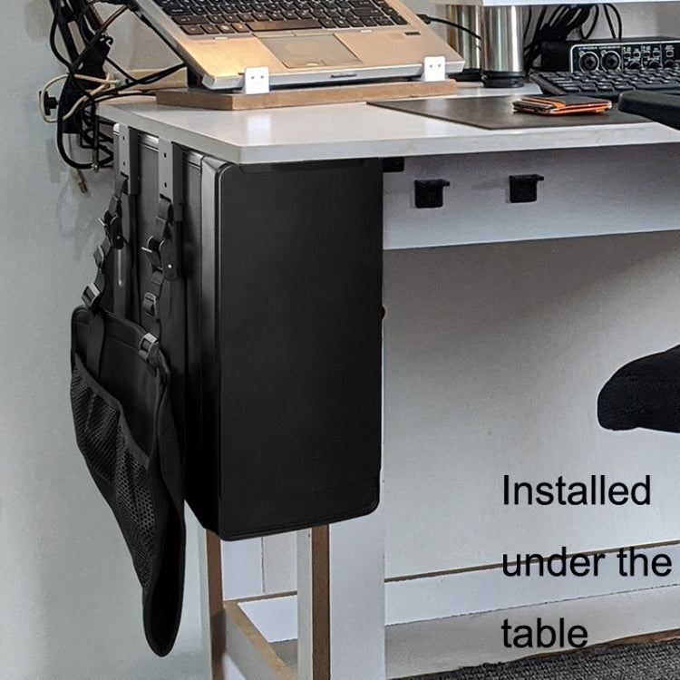 Computer Desktop Host Metal Suspension Frame Adjustable Storage, Style: Bracket by buy2fix