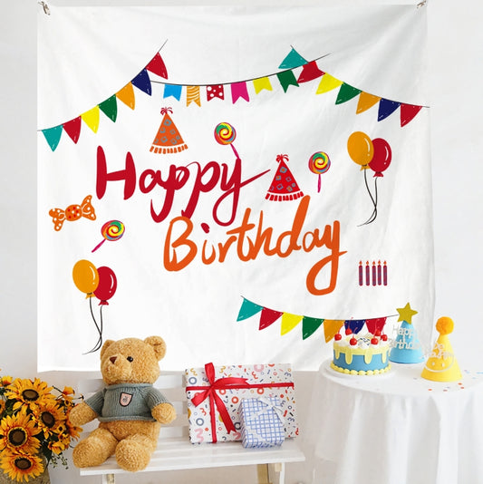 Birthday Layout Hanging Cloth Children Photo Wall Cloth, Size: 150x200cm Velvet(39) - Cartoon by buy2fix | Online Shopping UK | buy2fix