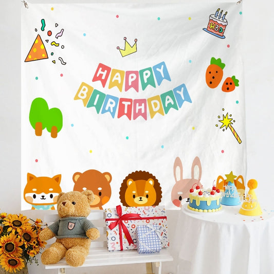 Birthday Layout Hanging Cloth Children Photo Wall Cloth, Size: 150x230cm Velvet(34) - Cartoon by buy2fix | Online Shopping UK | buy2fix