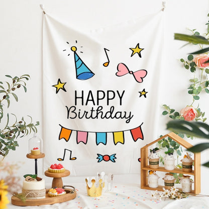 GT282 Birthday Background Cloth Party Scene Arranges Children Photos, Size: 150x200cm Velvet Cloth(9) - Birthday Party by buy2fix | Online Shopping UK | buy2fix