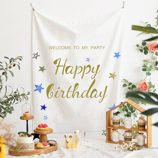 GT282 Birthday Background Cloth Party Scene Arranges Children Photos, Size: 150x200cm Velvet Cloth(17) - Birthday Party by buy2fix | Online Shopping UK | buy2fix