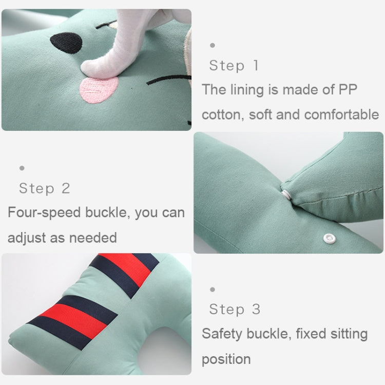 8146 Cartoon Adjustable Car Children Sleep Safety Belt U-shaped Neck Pillow(Gray Totoro) - Seat Belts & Padding by buy2fix | Online Shopping UK | buy2fix