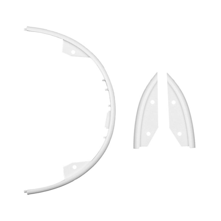 For Xiaomi Mijia M365 Side Protection Cover + Front Rear Bumper(White) - Accessories & Parts by buy2fix | Online Shopping UK | buy2fix