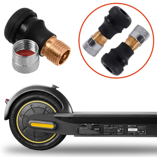 For Ninebot MAX G30 2pcs Scooter Tires Vacuum Nozzle(Black) - Accessories & Parts by buy2fix | Online Shopping UK | buy2fix