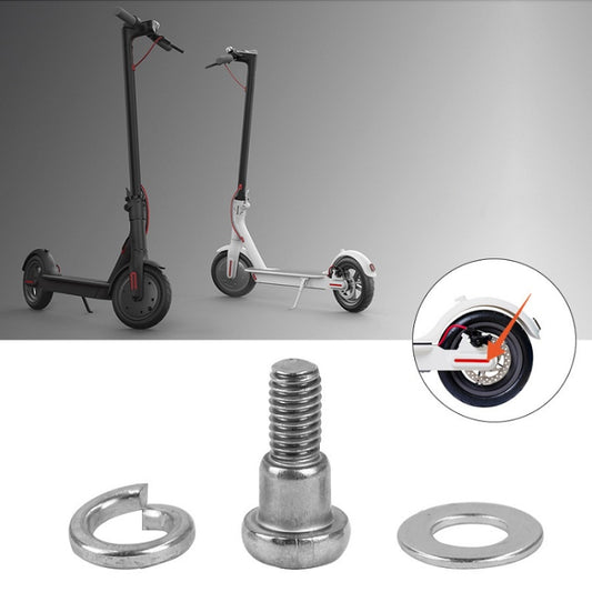 For Xiaomi Mijia M365/PRO 5pcs Scooter Rear Wheel Fixing Screws(White) - Accessories & Parts by buy2fix | Online Shopping UK | buy2fix