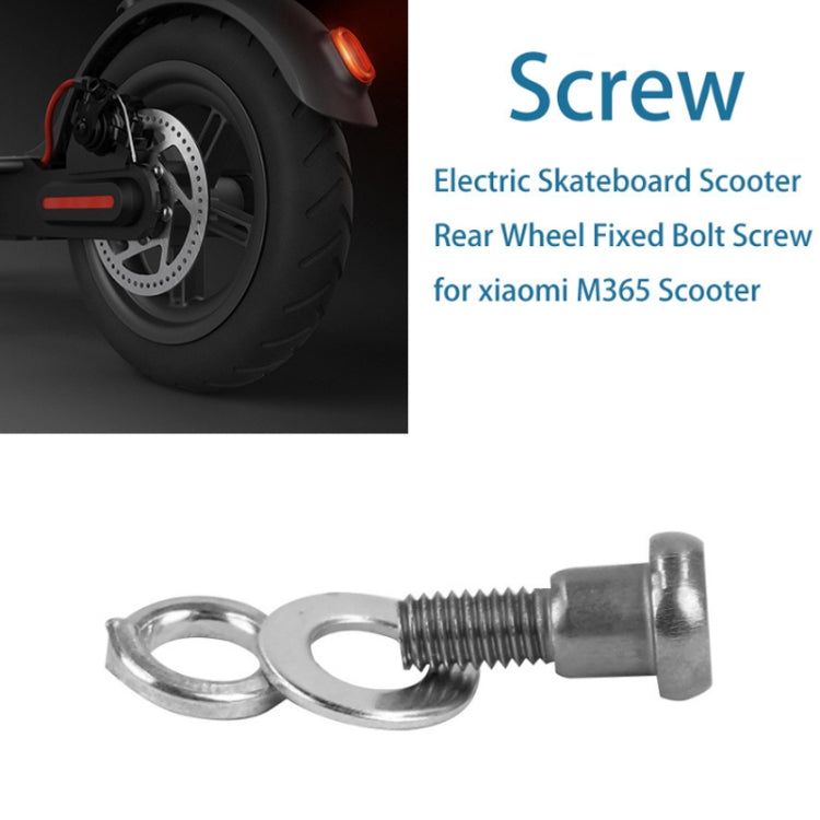 For Xiaomi Mijia M365/PRO 5pcs Scooter Rear Wheel Fixing Screws(White) - Accessories & Parts by buy2fix | Online Shopping UK | buy2fix