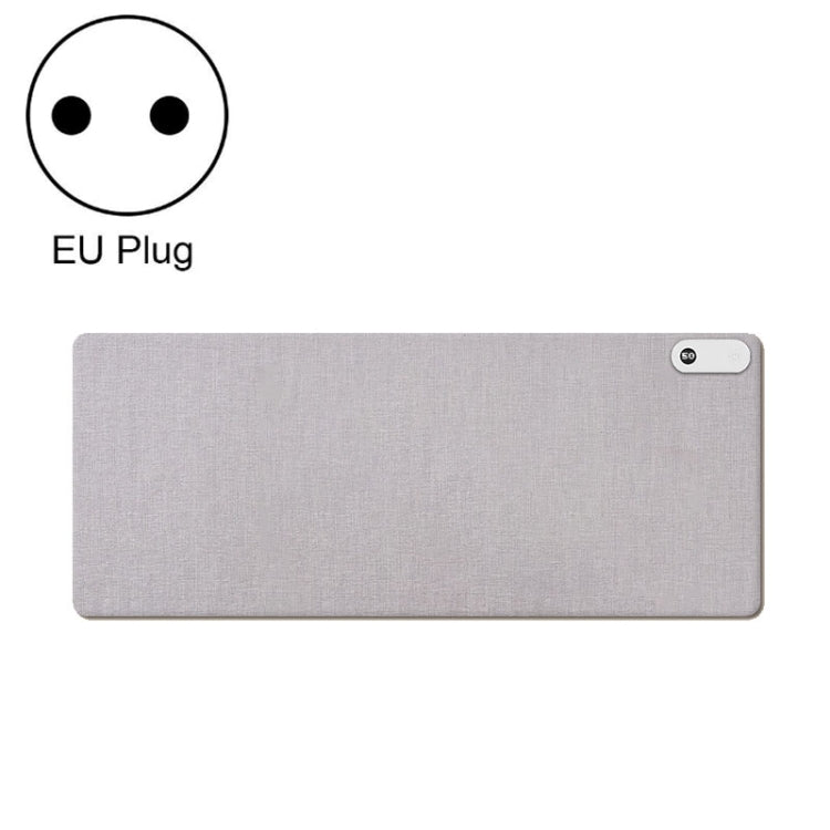 150W 80x33cm Heated Mouse Pad Digital Display Adjustable Hand Warmer Desk Pad 220V EU Plug Gray by buy2fix