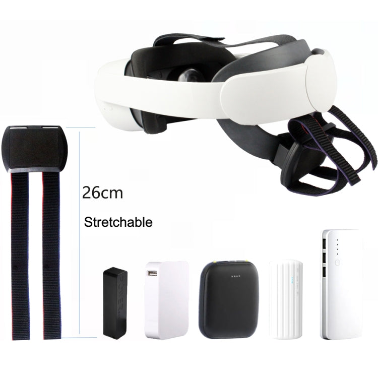 For Oculus Quest / Quest 2 VR All-in -one Charging Belt Accessories(Black) - VR Accessories by buy2fix | Online Shopping UK | buy2fix