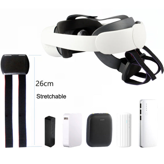 For Oculus Quest / Quest 2 VR All-in -one Charging Belt Accessories(Black) - VR Accessories by buy2fix | Online Shopping UK | buy2fix