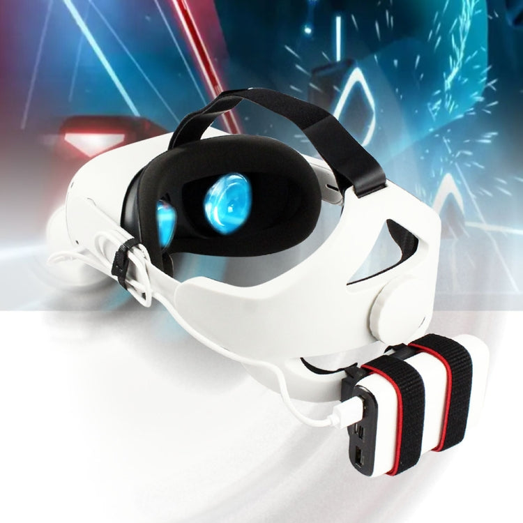 For Oculus Quest / Quest 2 VR All-in -one Charging Belt Accessories(Black) - VR Accessories by buy2fix | Online Shopping UK | buy2fix