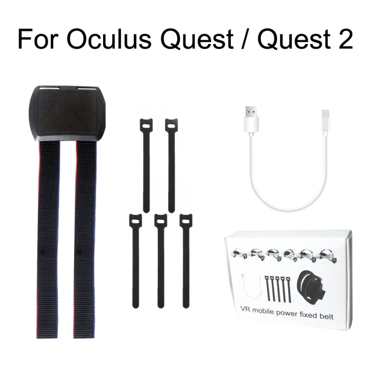 For Oculus Quest / Quest 2 VR All-in -one Charging Belt Accessories(Black) - VR Accessories by buy2fix | Online Shopping UK | buy2fix