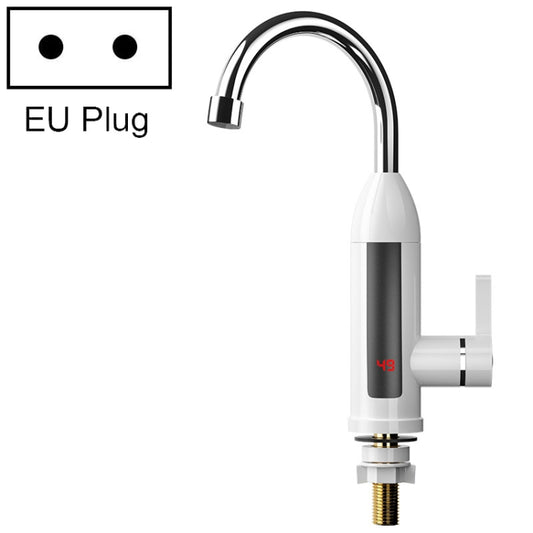 Smart Household Digital Display Instant Hot Kitchen Electric Faucet, Plug: EU Plug(White) - Faucets & Accessories by buy2fix | Online Shopping UK | buy2fix