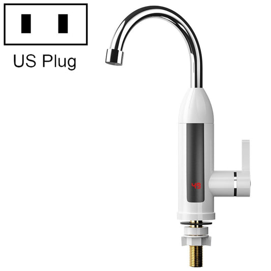 Smart Household Digital Display Instant Hot Kitchen Electric Faucet, Plug: US Plug(White) - Faucets & Accessories by buy2fix | Online Shopping UK | buy2fix