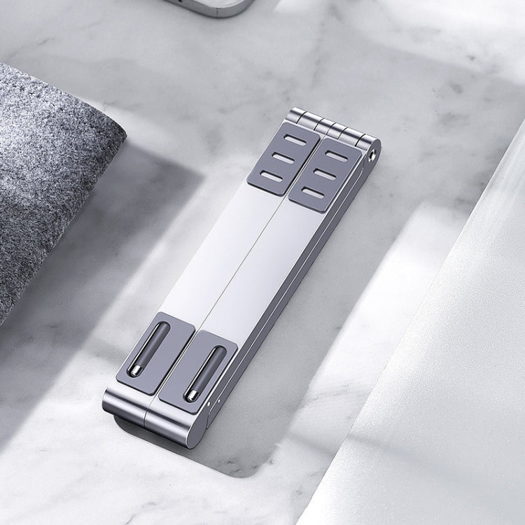 X23 3 In 1 Portable Storage Foldable Aluminum Phone Tablet Stand(Silver) - Laptop Stand by buy2fix | Online Shopping UK | buy2fix