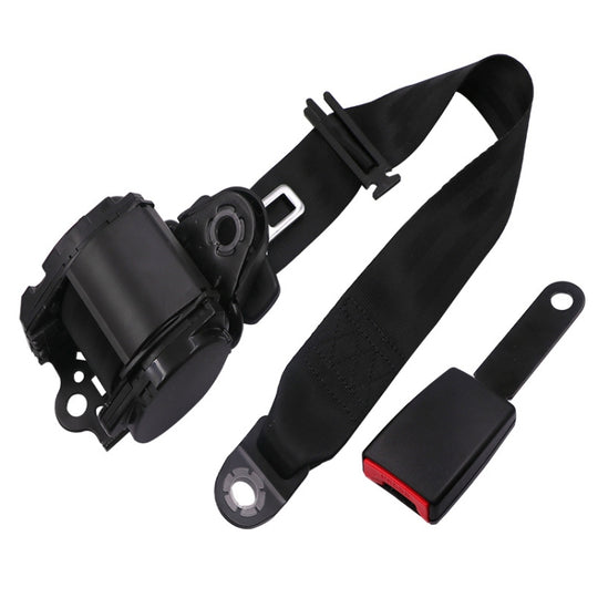 Ceinture de sécurité universelle à 3 points pour rénovation de voiture avec verrouillage d'urgence (boucle en fer)