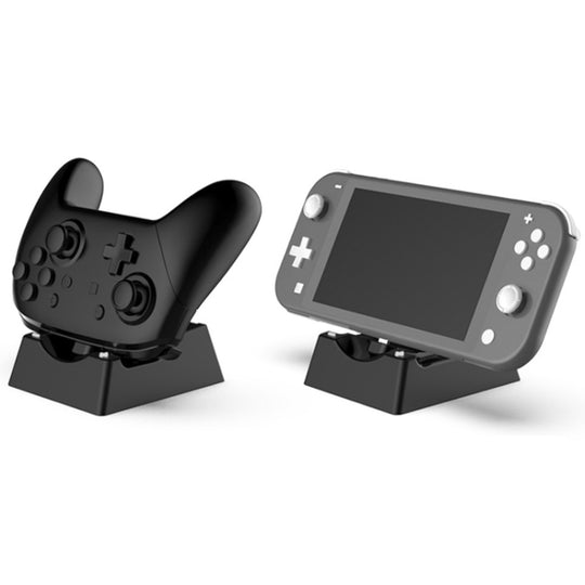 Chargeur de support de poignée de console de jeu pour Nintendo Switch/Switch Oled/Switch Lite (noir)