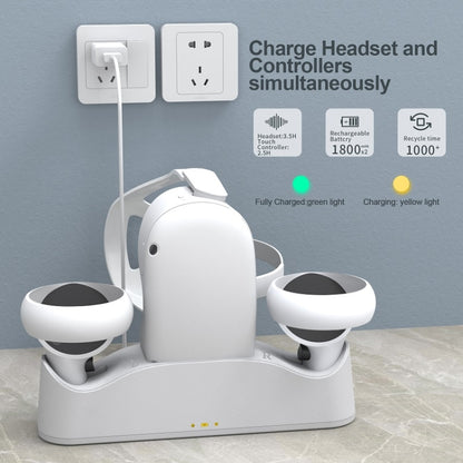 JYS OC003 For Meta Quest VR Glasses Grip Magnetic Base Charger - VR Accessories by buy2fix | Online Shopping UK | buy2fix