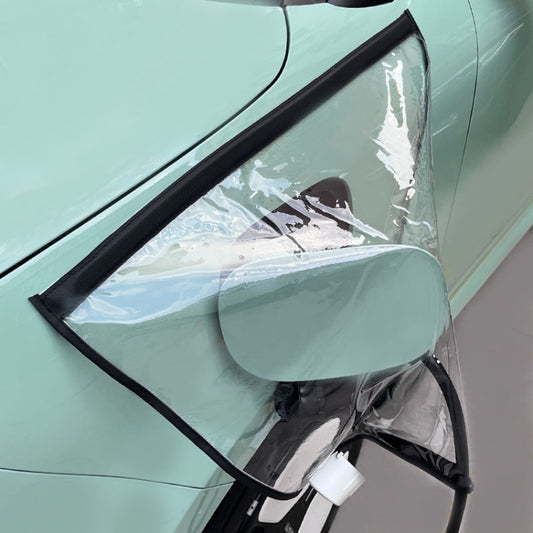 Electric Vehicle Charging Port Magnetic Transparent Rain Cover(Black) - Waterproof Covers by buy2fix | Online Shopping UK | buy2fix