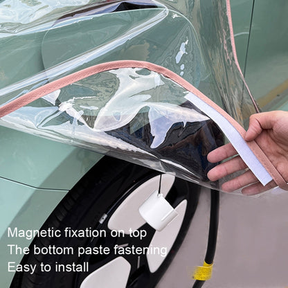 Electric Vehicle Charging Port Magnetic Transparent Rain Cover(Black) - Waterproof Covers by buy2fix | Online Shopping UK | buy2fix