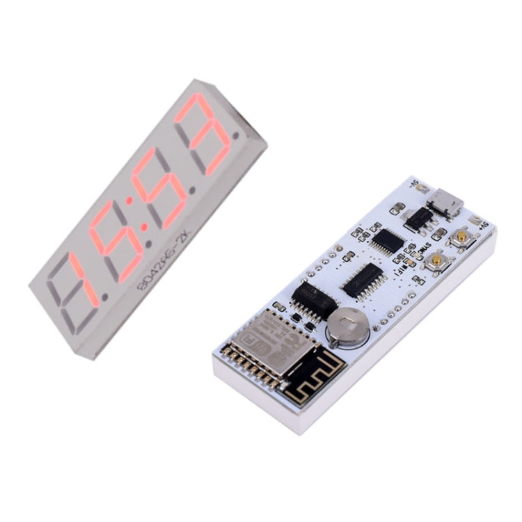 0.8 Inch Electronic Clock Movement Module WIFI Digital Tube Digital Time Display(Green) - Clocks & Car Meters by buy2fix | Online Shopping UK | buy2fix