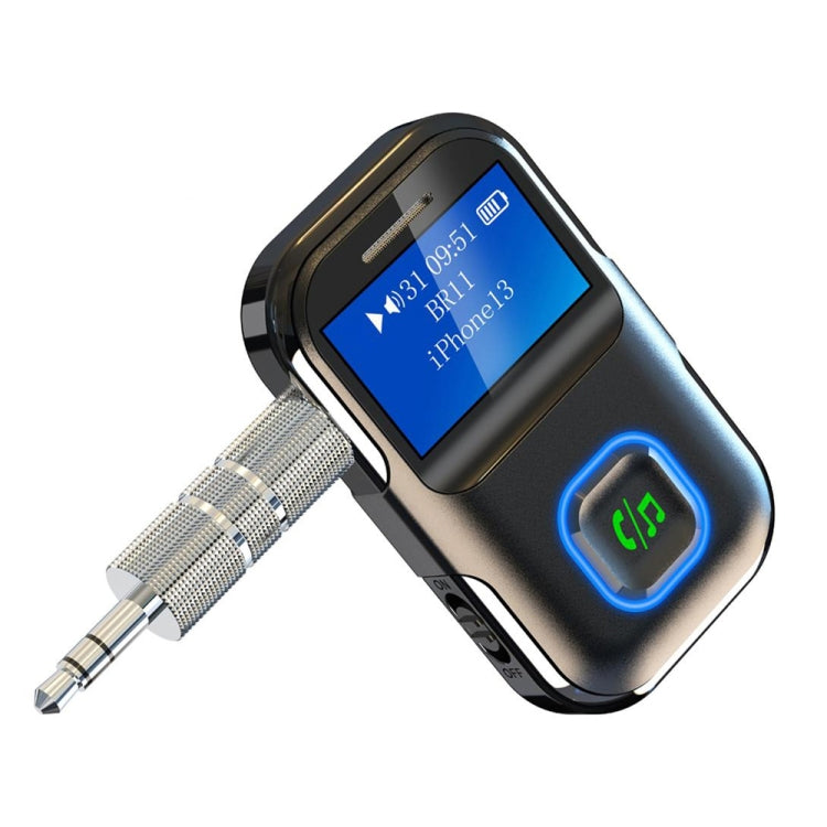 BR11 With Screen Bluetooth Audio Receiver MP3 Player - Bluetooth Adapters by buy2fix | Online Shopping UK | buy2fix