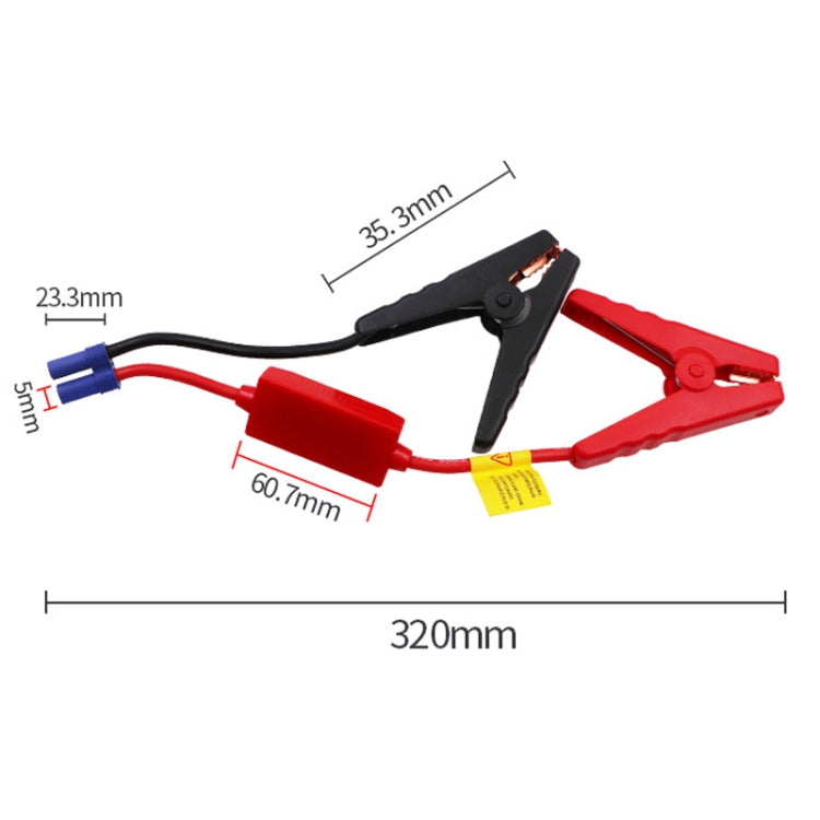 Car Emergency Starter Power Battery Connection Lighter Cable(Large Clip) - Booster Cable & Clip by buy2fix | Online Shopping UK | buy2fix