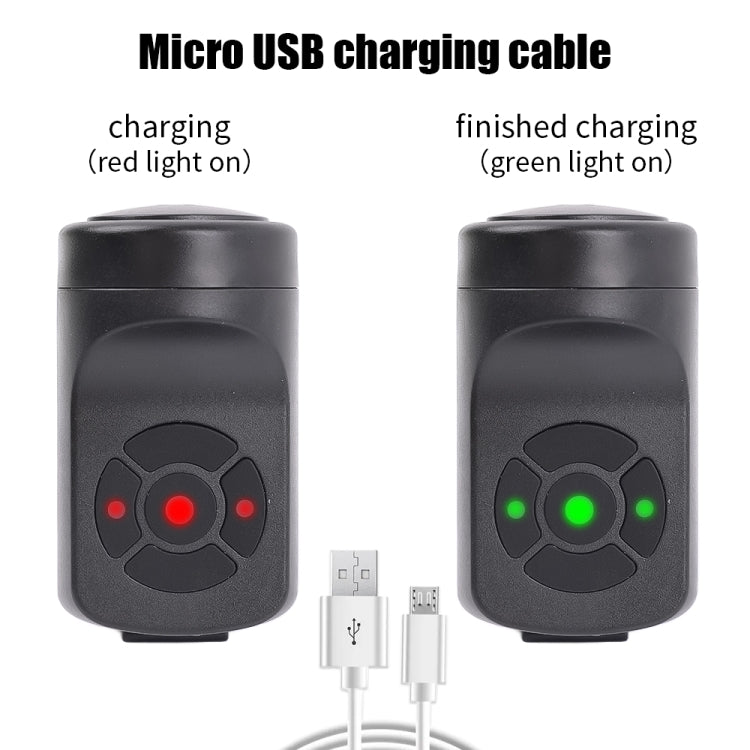 Bicycle 120db Electric Bell 4 Modes Rechargeable Cycling Anti-theft Alarm Horn by buy2fix