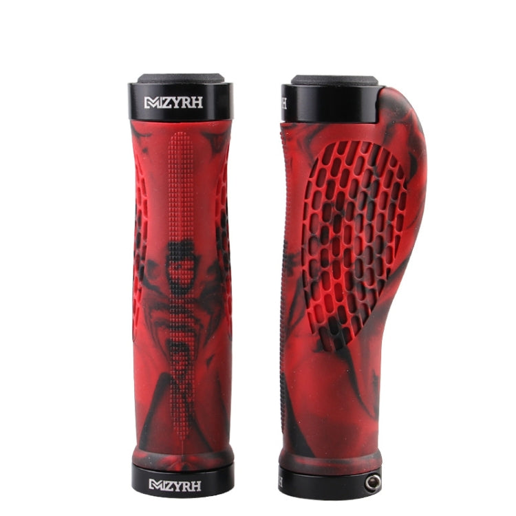 MZYRH 1pair Mountain Bike Bicycle Handlebar Grips Protective Covers(Black and Red) by MZYRH