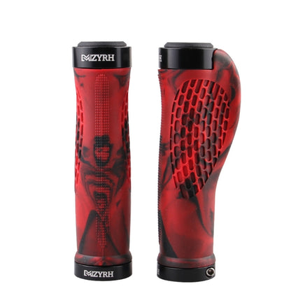 MZYRH 1pair Mountain Bike Bicycle Handlebar Grips Protective Covers(Black and Red) by MZYRH