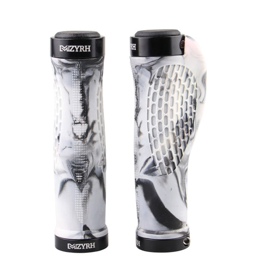 MZYRH 1pair Mountain Bike Bicycle Handlebar Grips Protective Covers(Black and White)