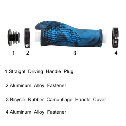 MZYRH 1pair Mountain Bike Bicycle Handlebar Grips Protective Covers(Black and Red) by MZYRH