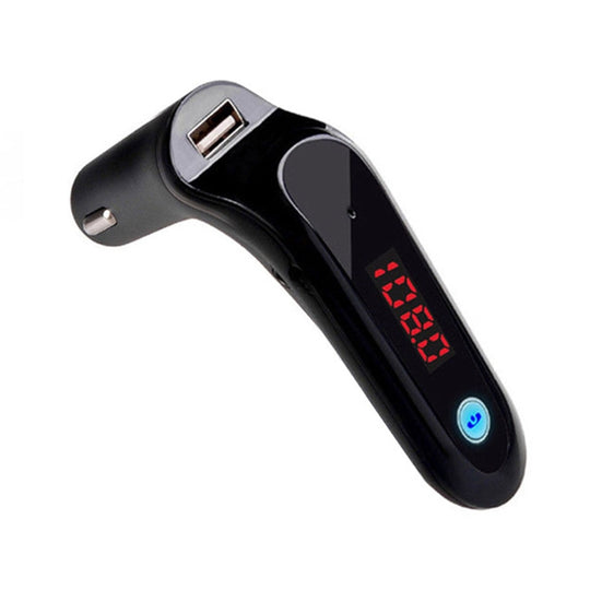 Lecteur de musique à affichage numérique intelligent S7 appelant le chargeur de voiture, couleur: noir