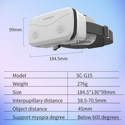 VRSHINECON G15 Helmet Virtual Reality VR Glasses All In One Game Phone 3D Glasses(Black) - VR Headset by buy2fix | Online Shopping UK | buy2fix