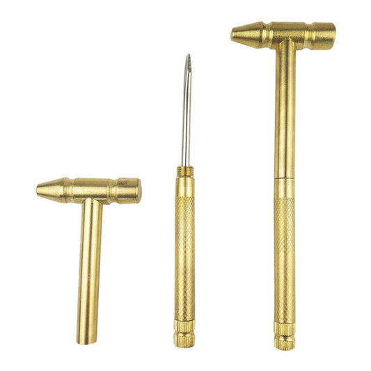 6 in 1 Multifunctional Mini Household Brass Hammer Screwdriver(10097) - Screwdriver Tools by buy2fix | Online Shopping UK | buy2fix