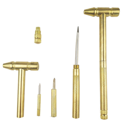 6 in 1 Multifunctional Mini Household Brass Hammer Screwdriver(10097) - Screwdriver Tools by buy2fix | Online Shopping UK | buy2fix