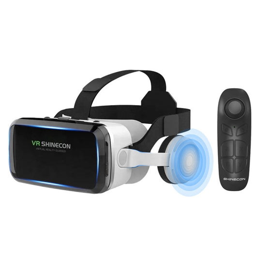 VRSHINECON G04BS+B03 Handle 3D Virtual Reality Helmet VR Glasses With Bluetooth Headset - VR Headset by VRSHINECON | Online Shopping UK | buy2fix