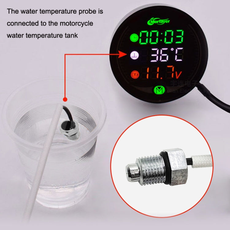 Morfayer YL-M05 5 In 1 Water Temperature Model 9-24V LED Night Vision Motorcycle Modification Instrument - Electrical Instruments by buy2fix | Online Shopping UK | buy2fix